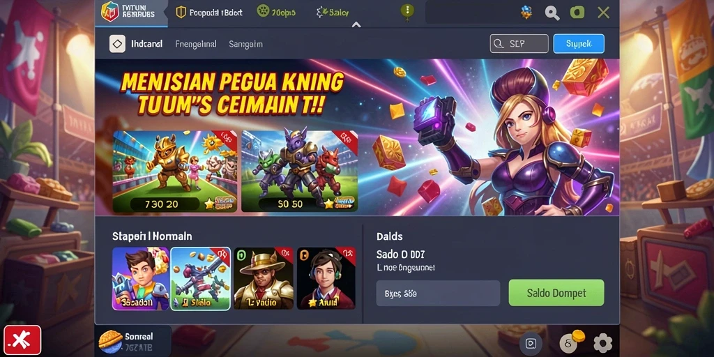 Tangkapan layar aksi epik dalam mode multiplayer.