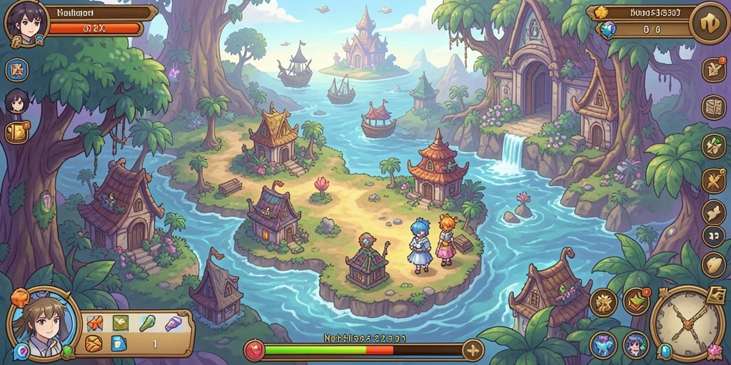 Screenshot menampilkan sistem level yang menarik dan interaktif.