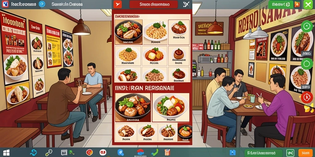 Menu permainan yang mudah dinavigasi.