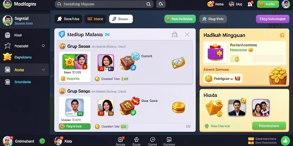 Fitur kompetisi online dengan papan skor.